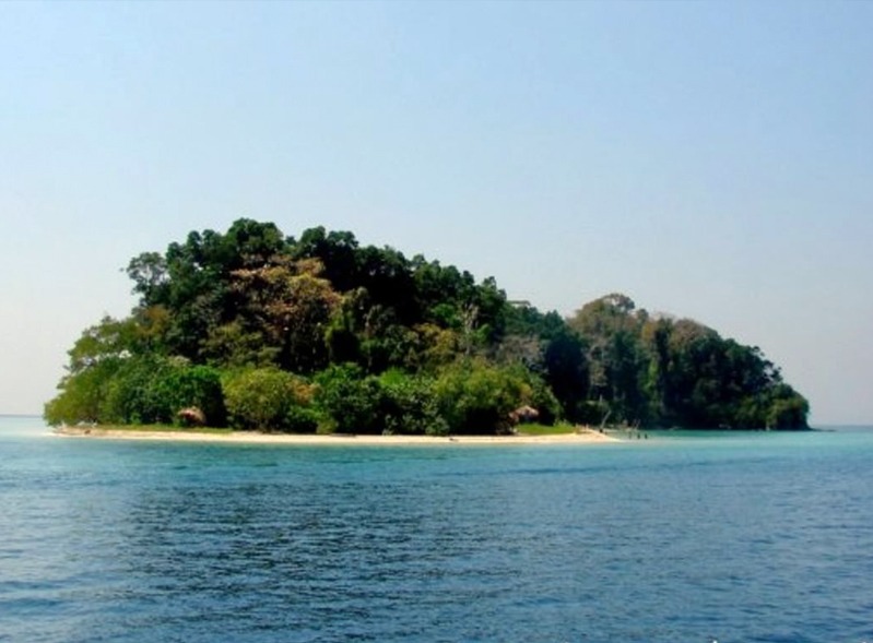 Andaman coastline aerial view